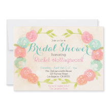 Vår Garden Blommigt Inbjudningskort för möhippan