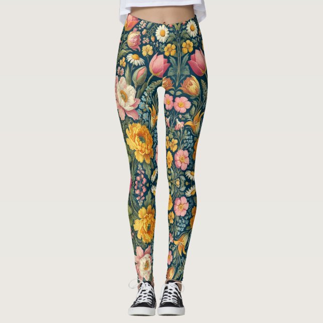 Vår Garden Blommigt Leggings (Framsida)