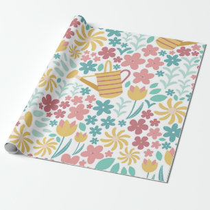 Vår Garden Blommönster Presentpapper