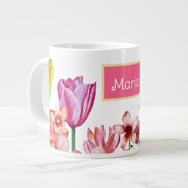 Vår Garden Blooms Jumbo Mugg (Framsida vänster)