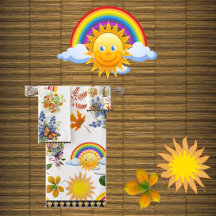 Vår Garden Butterfly Rainbow Sunshine Greenery