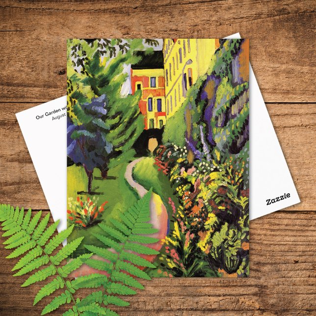 Vår Garden Flower Beds August Macke Vykort (Skapare uppladdad)
