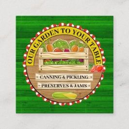 VÅR GARDEN FÖR DIN BORD-KVADRAVAFFÄRSKORT FYRKANTIGT VISITKORT