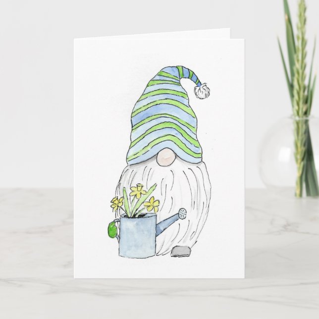 Vår Garden Gnome Kort (Framsida)