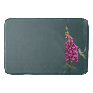 Vår Garden - Hummingbird blue/grönt Bath Mat Badrumsmatta