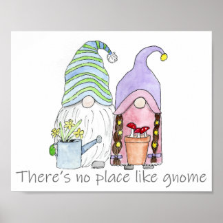 Vår Garden Mamma och Pappa Gnomes Poster