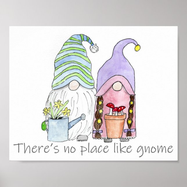 Vår Garden Mamma och Pappa Gnomes Poster (Framsidan)