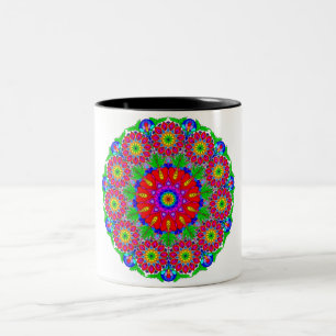 Vår Garden mandala Två-Tonad Mugg