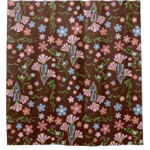 Vår Garden med Chocolate Brown Background