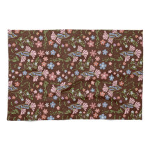 Vår Garden med Chocolate Brown Background