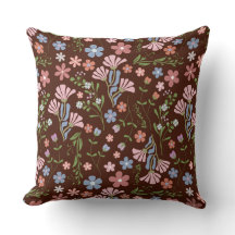 Vår Garden med Chocolate Brown Background