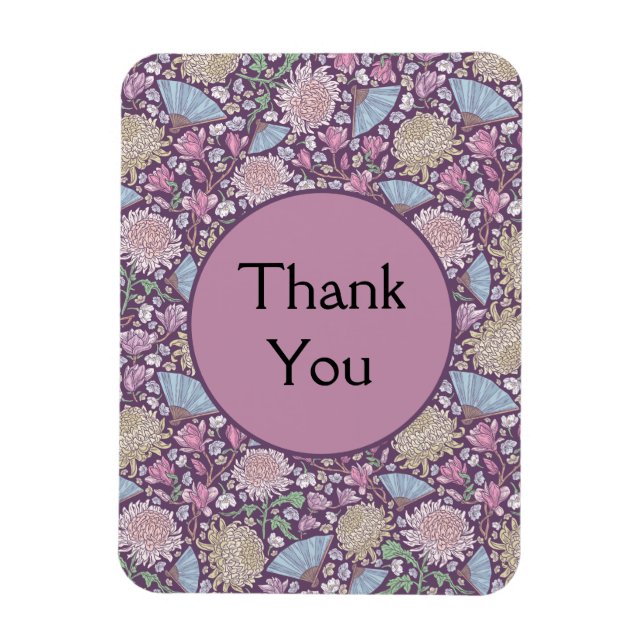 Vår Garden Mors dag Chrysanthemum Morsa Japan Magnet (Vertikal)