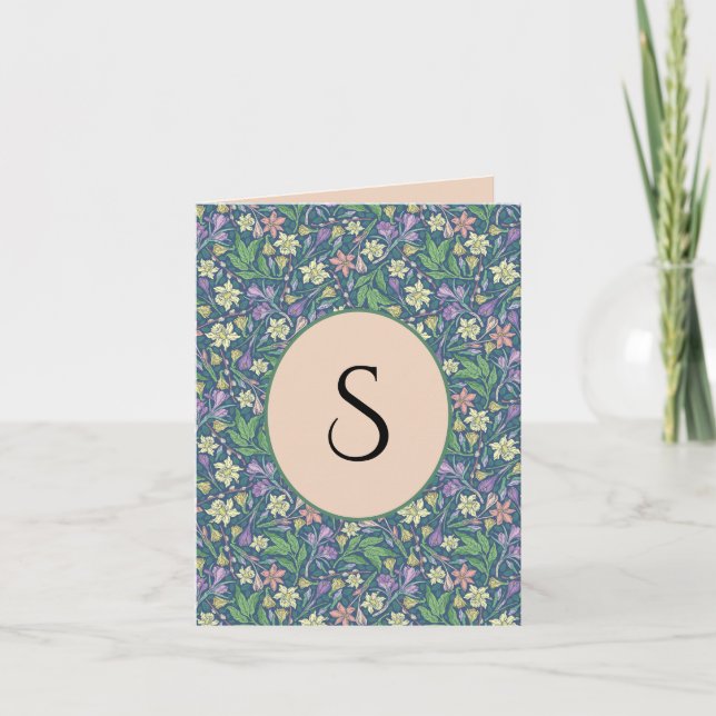 Vår Garden Mors dag Daffodils Crocuses Anteckningskort (Framsida)