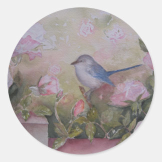 Vår Garden Sticker Runt Klistermärke