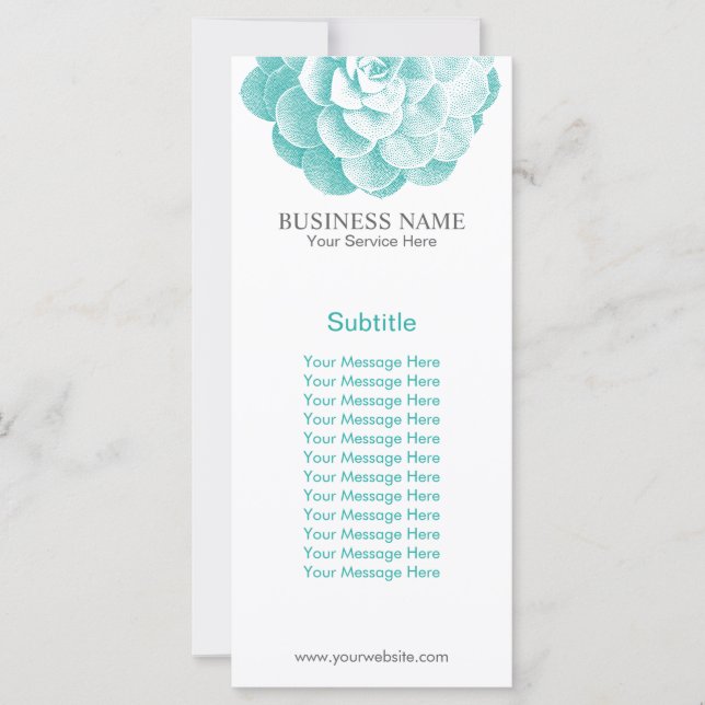 Vår Garden Succulent Elegant Blommigt (Framsida)