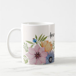 Vår Garden Watercolor Beige Neutralt Kaffemugg