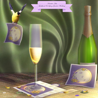 Vår Garden Wedding Cream Pappersservett