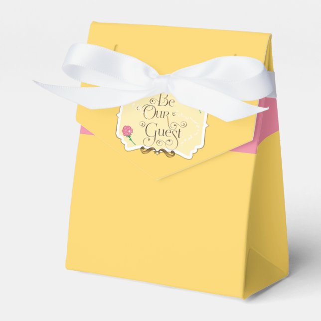 VÅR GÄST Rosa Ros Födelsedagsfirande Presentlådor (Framsidan Sidan)