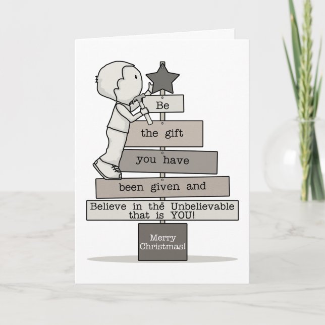 Var gåvan-Julgran Helgkort (Framsida)