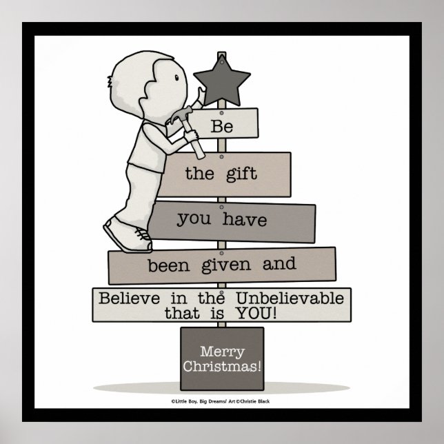 Var gåvan-Julgran Poster (Framsidan)