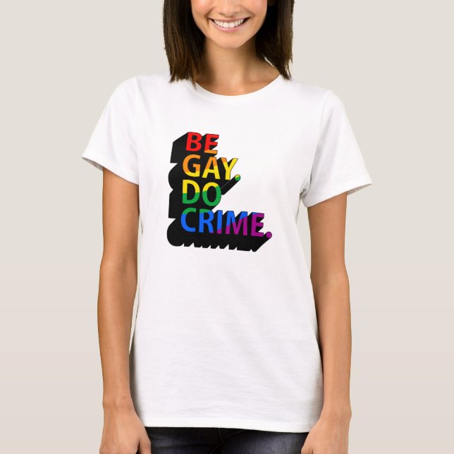 VAR GAY GÖR BROTT T SHIRT (Framsida)