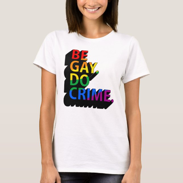 VAR GAY GÖR BROTT T SHIRT (Framsida)