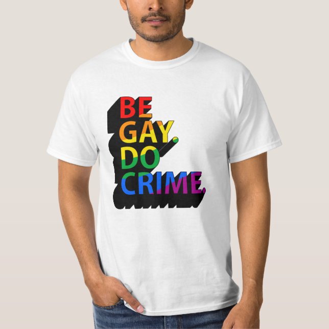 VAR GAY GÖR BROTT T SHIRT (Framsida)