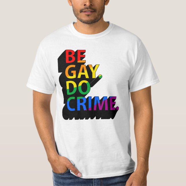 VAR GAY GÖR BROTT T SHIRT (Framsida)