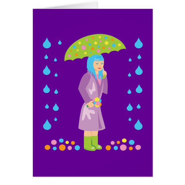 Vår Girl Hälsningskort (Framsidan)