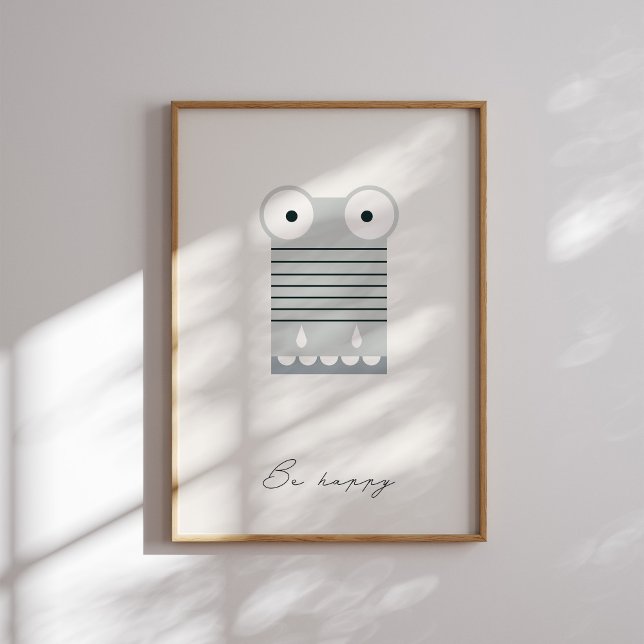 Var glad, alligator barn bekräftelse tryck  (Skapare uppladdad)