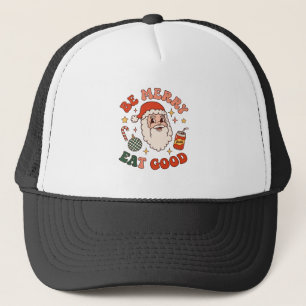Var glad ät god jul tomte läsk sockerdrickor keps
