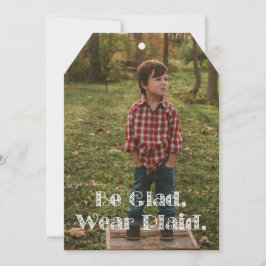 Var glad. Helgdag med bära inlagd Julkort