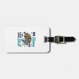Var Glad I Ditt Eget Skal Sköldpadda Tröja Design_ Bagagebricka