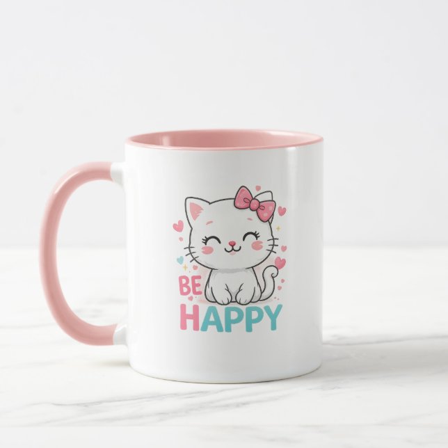 Var Glad Katt Mugg (Vänster)