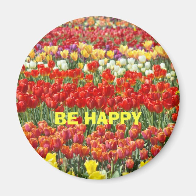 VAR GLAD magnet Tulpan Festival Blommor Kontor (Framsidan)