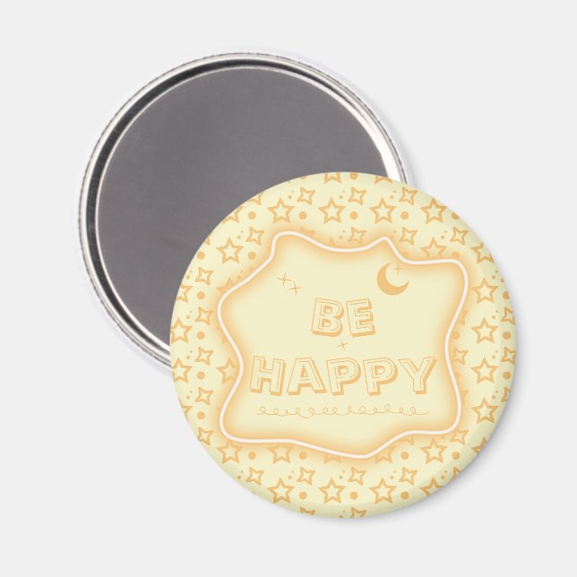 Var Glad Söt Liten Stjärnmönster Magnet (Front/Back)