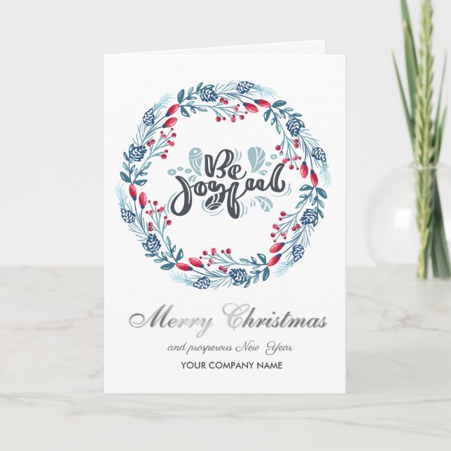 Var Glatt,God jul korprat Helgkort (Framsida)