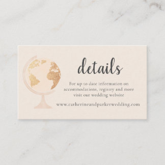 Vår globala globala globala Karta-resa i Guld Bröl Tilläggskort