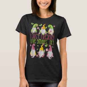 Vår Gnome för sommar jag bara fryser Kärlek Gnome T Shirt