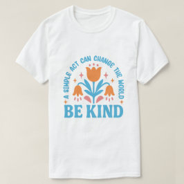 Var god Blommigt Motiv design T Shirt