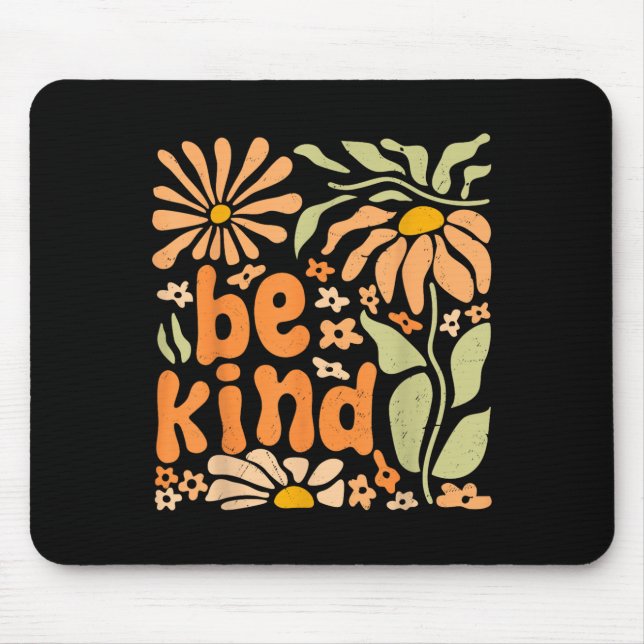 Var god Blommigt Positive Quote Boho Flowers Välj Musmatta (Framsidan)