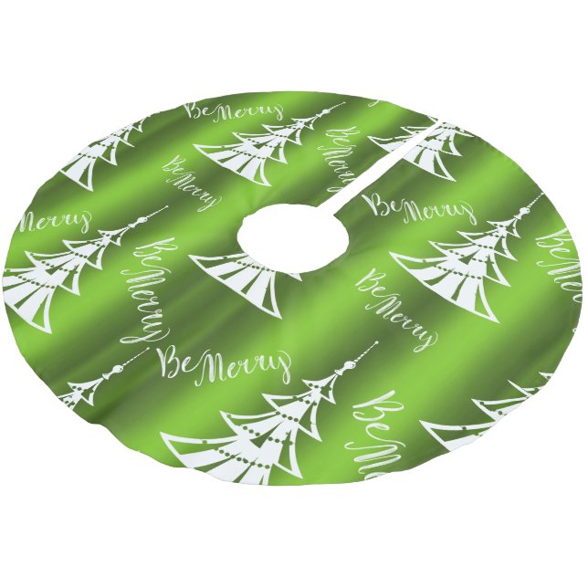 Var god Grönt jul Julgransmatta Borstad Polyester (Vinklad)