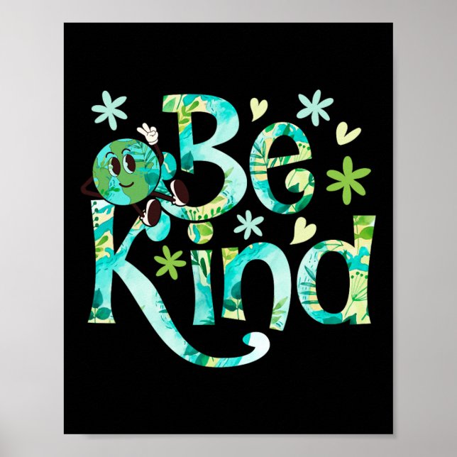 Var god Jorden Day Motheer Earth Birthday Poster (Framsidan)