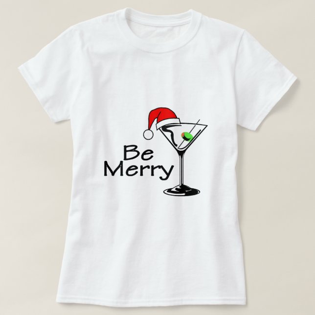 Var god jul Martini T Shirt (Design framsida)