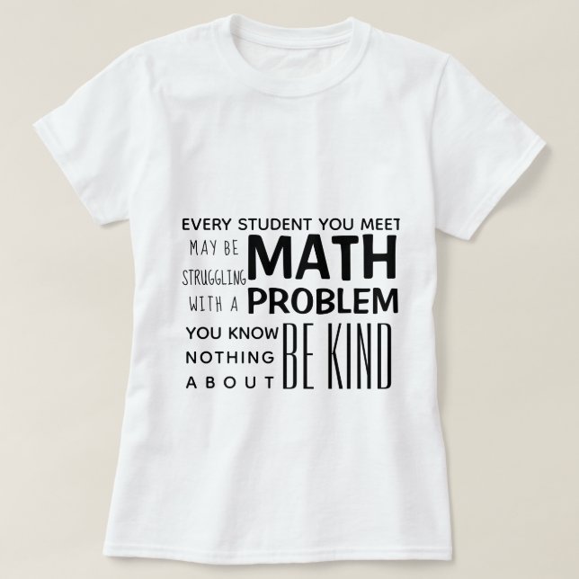Var god matematik T-Shirt (Design framsida)