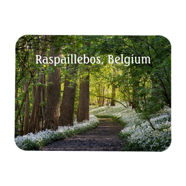 Vår God morgon i Raspaillebos, Belgien Magnet (Horisontell)