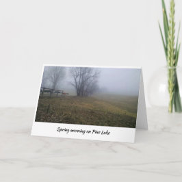 Vår God morgon vid Gräs Sjö Kort