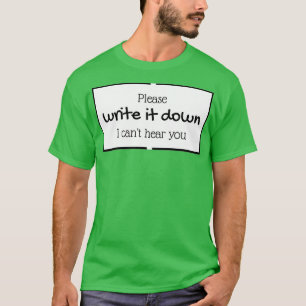 Var god och skriva ner svart och vitt t shirt