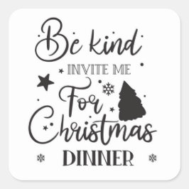 Var god offert fyrkantigt klistermärke