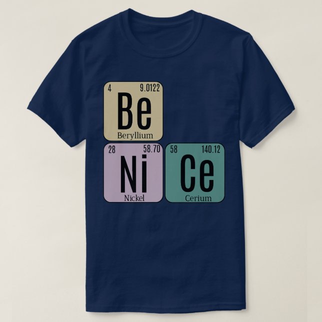 Var god, periodisk Bord Inslag Science Premium 12 T Shirt (Design framsida)